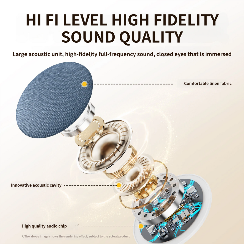 HiFi Bluetooth Pillow Speaker White Noise Sleep Aid Timer Bedside Speaker