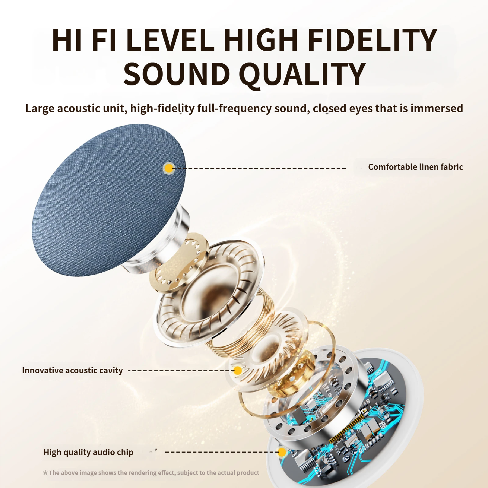 HiFi Bluetooth Pillow Speaker White Noise Sleep Aid Timer Bedside Speaker
